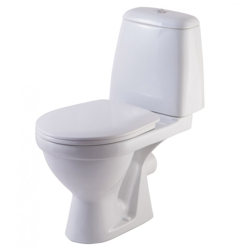 картинка Унитаз-компакт Премьер белый Rosa 