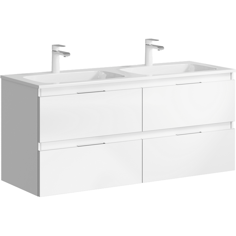 картинка Тумба Accent с рак. Malaga 1200 цвет белый ACC0112W TM Aqwella 