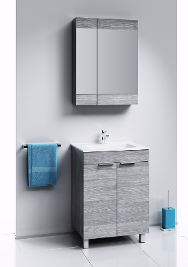 картинка Зеркало Бриг дуб седой В73/Gray Br.04.07/Gray Aqwella 