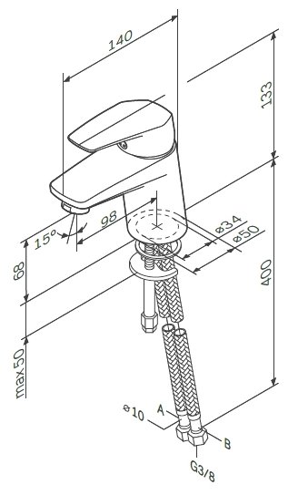 картинка Смеситель для умывальника AM/PM Gem F9002100 