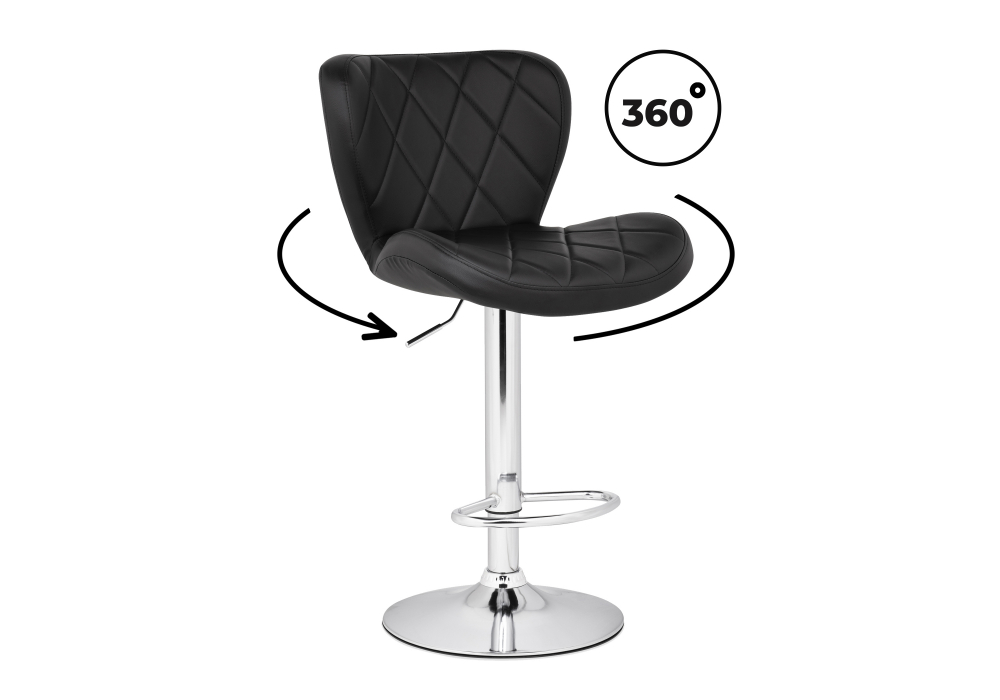 картинка Стул барный Porch Black/J629 Chrome 