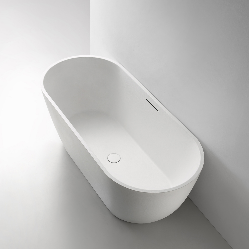 картинка Ванна Frankfurt из искусственного камня белая матовая AM9941 Abber 