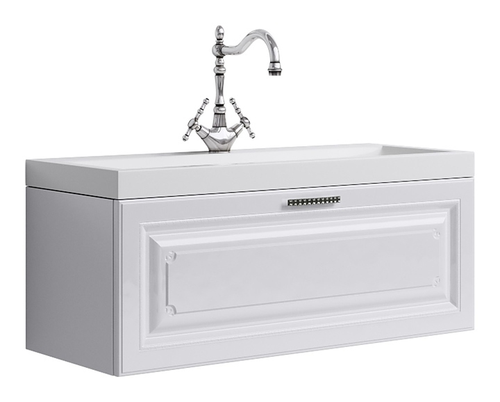 картинка Тумба Империя тум/рак Inf 100 Т10/W бел Emp.01.10/W Aqwella 