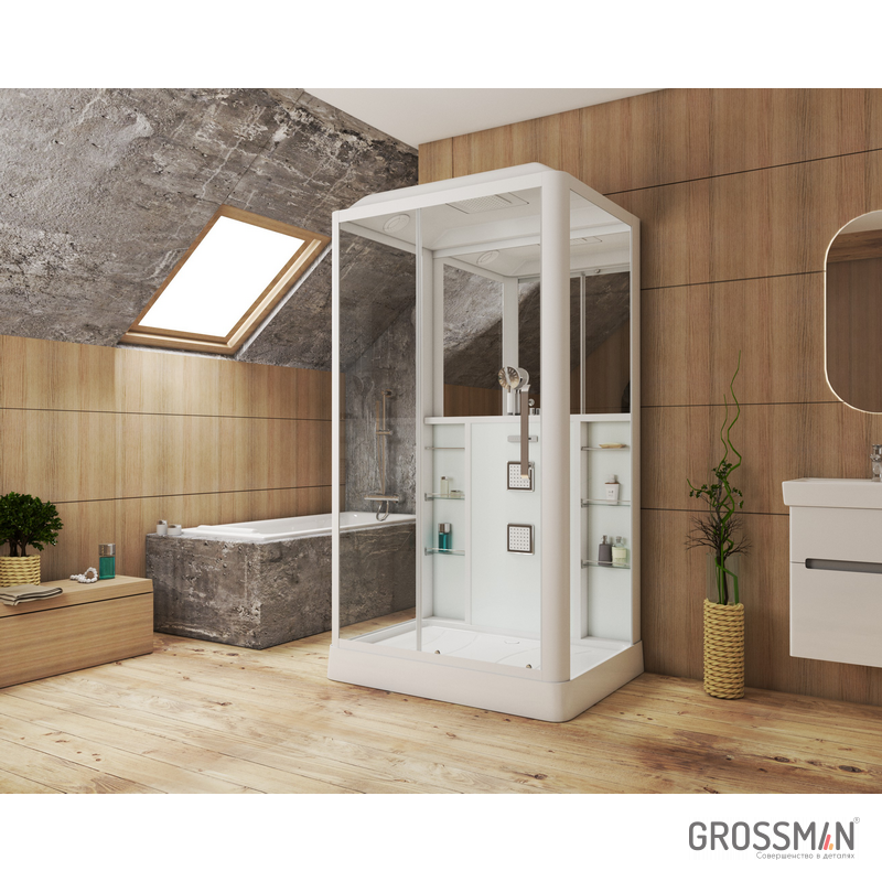 картинка Душевая кабина GR127L (90*120*225) 3 места Grossman 