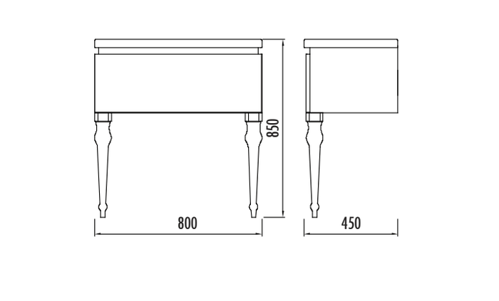картинка Комплект нижний модуль с раковиной Art AR0085.01.BB+IP080 Creavit 