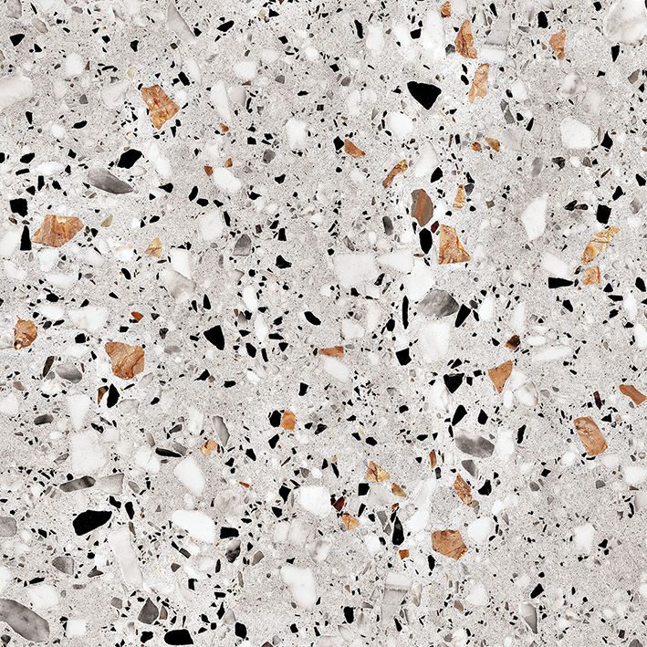 картинка Керамогранит Evia Terrazzo NR0373 серый матовый 60*60см 1сорт (1.44м2/4шт) 
