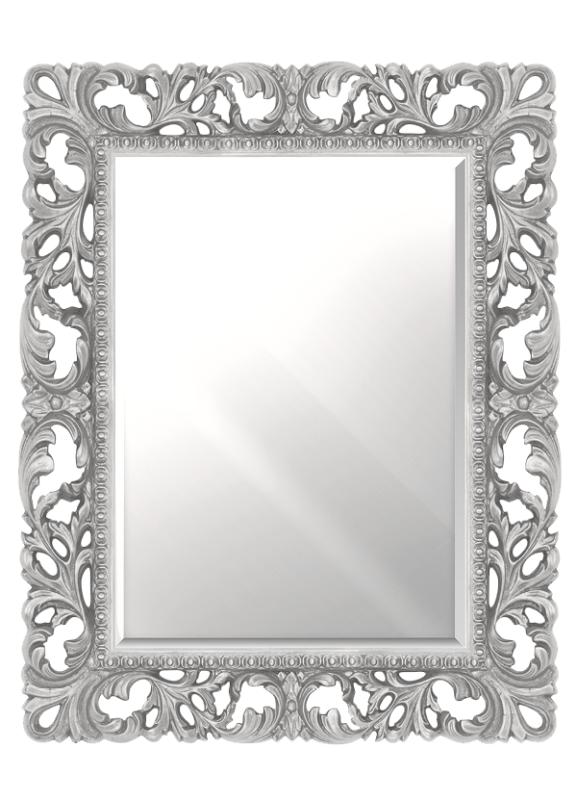 картинка Зеркало Аврора R,1021,BA.ZF col 146 750*970 (серебро, прямоугольное) Misty 