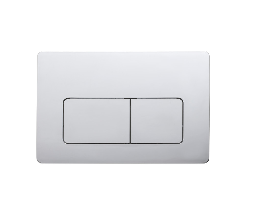 картинка Кнопка смыва 07 пластик прямоугольник хром матовый для инсталляции 400 и 500 Eva Gold 