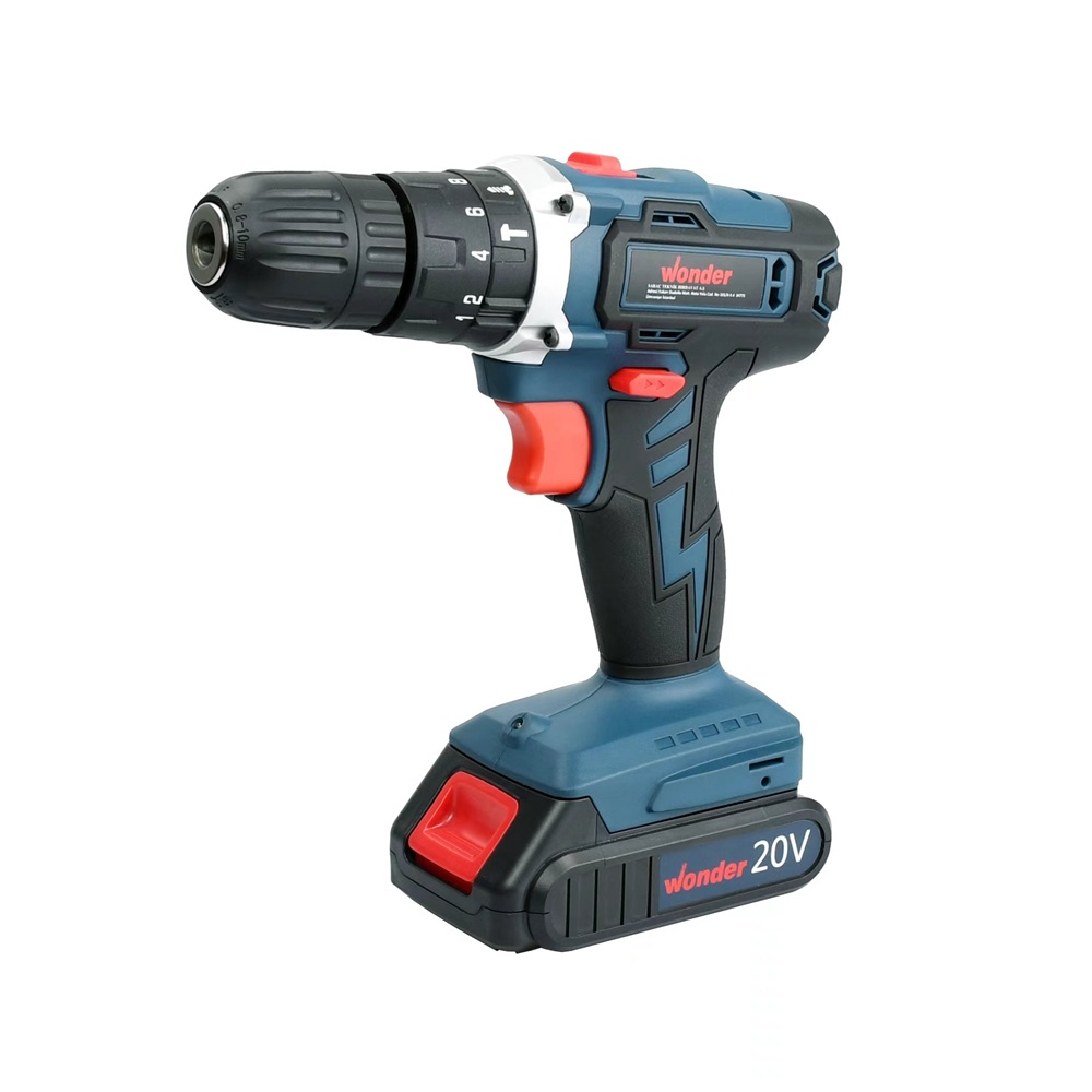 картинка Дрель ударная аккумуляторная 20В 1,5Ач 30НМ Wonder CD08-20ST 