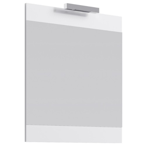 картинка Зеркало Бриг со светильником белый Л7/W Br.02.07/W Aqwella 