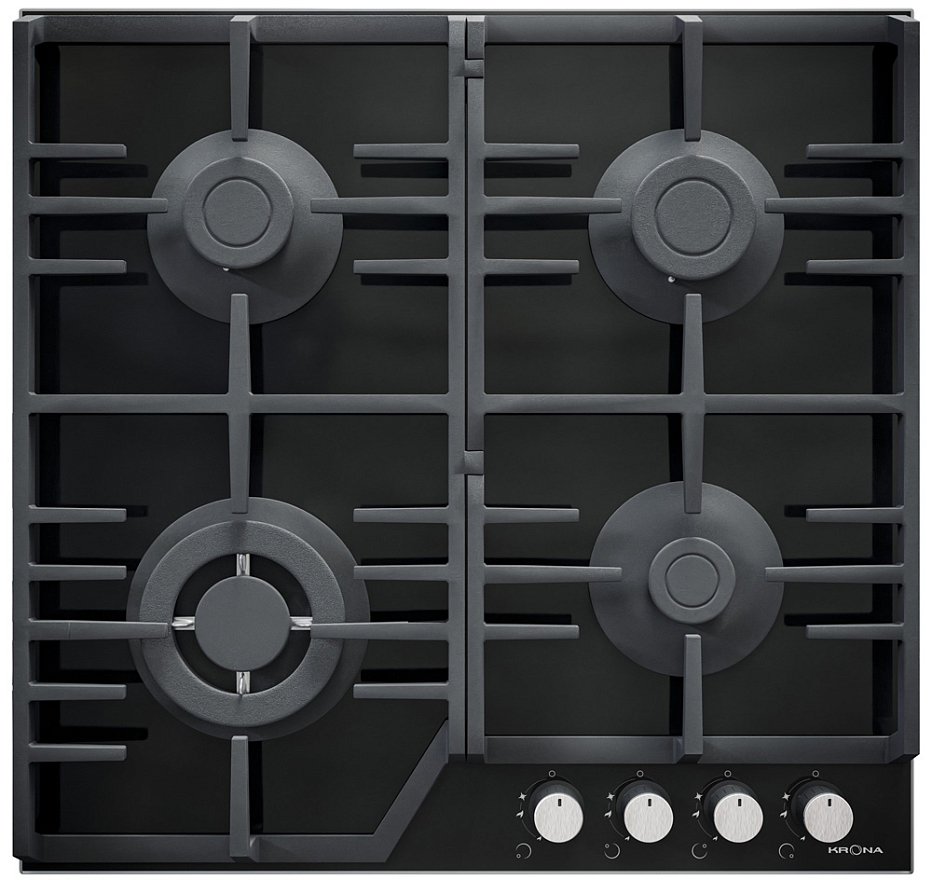 картинка Варочная поверхность газовая Krona Corniola 60 BL KRGH02 