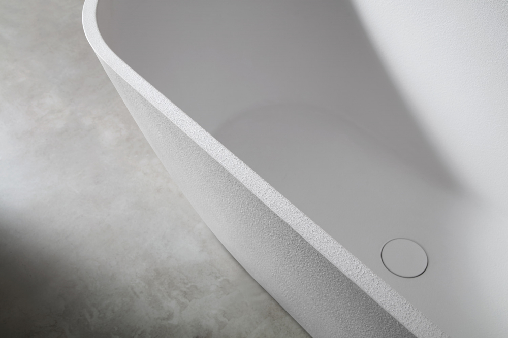 картинка Ванна Frankfurt из искусственного камня белая матовая AM9941 Abber 