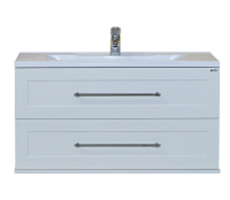 картинка Тумба Марта 100 подвесной белая факт ум. EVVA 100 D Misty 