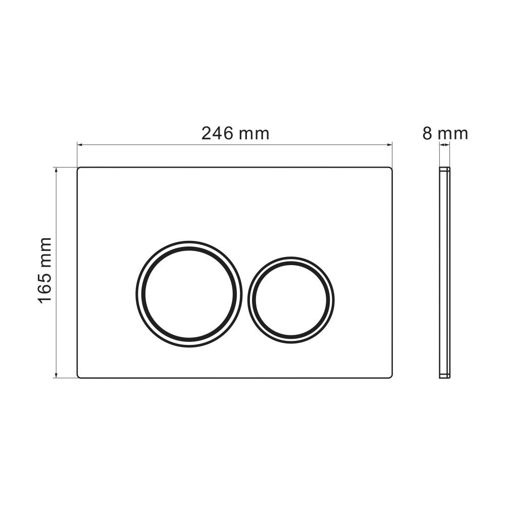 картинка Клавиша смыва Galaxy золото глянцевый 700.K31.01.300.300 Grossman 