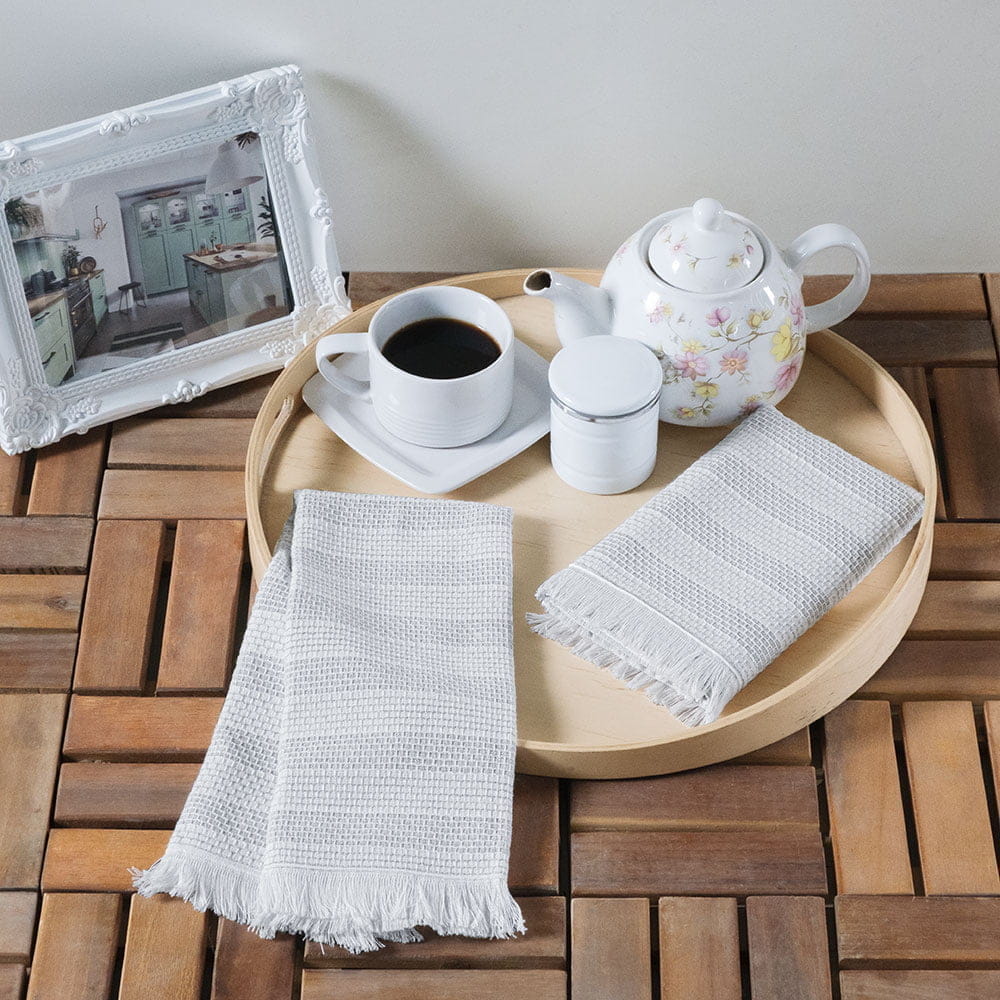 картинка Набор кухонных полотенец Arya 2 Пр.40*60 Alfa светло-серый 