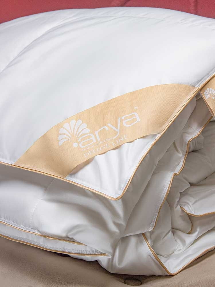 картинка Одеяло Arya 195*215 из гусиного пуха Deluxe Line Glory белый 