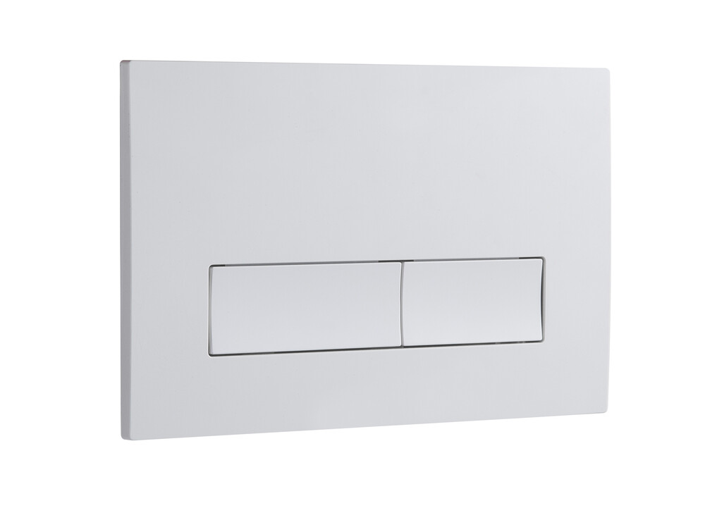 картинка Кнопка смыва EvaGold 02 пластик прямоугольник белая для инсталляции Eva Gold 