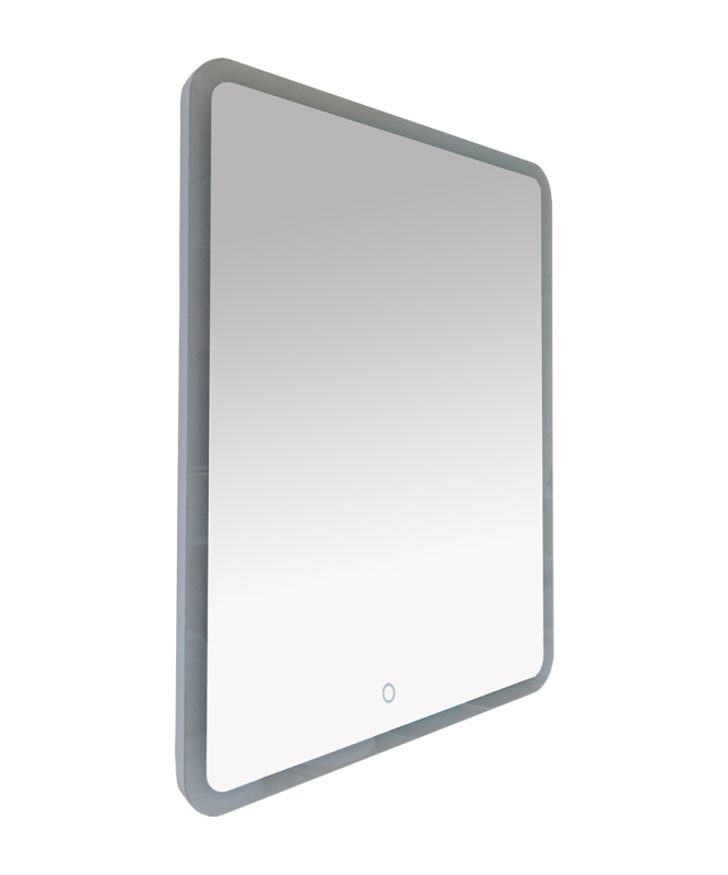 картинка Зеркало НЕОН 3 LED 60*80 сенсор на зеркале (с круглыми углами) Misty 