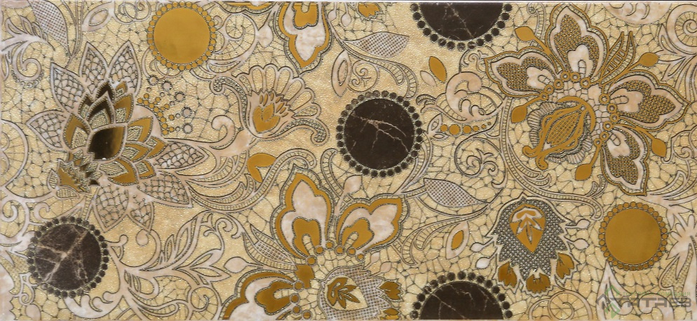 картинка Декор керамический Emperador Д 66031 коричневый орнамент 