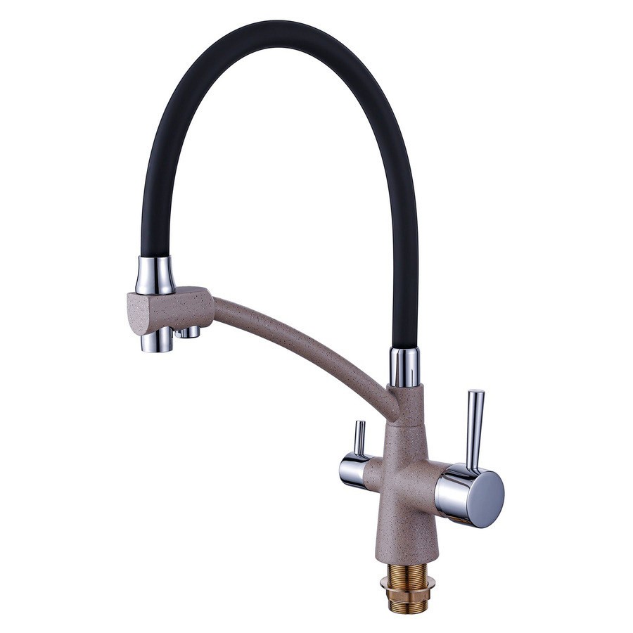 картинка Смеситель для кухни с краном для питьевой воды Potato P4077-8 