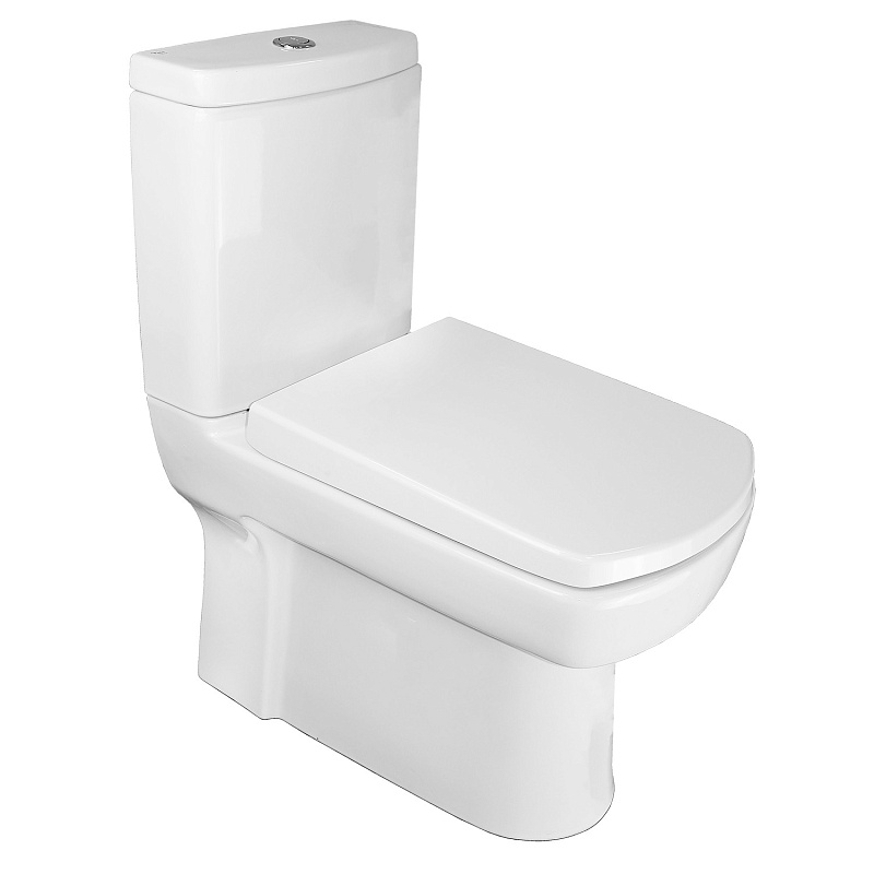 картинка Унитаз напольный Basics безободковый в комплекте с бачком, с арматурой без сиденья Kale 