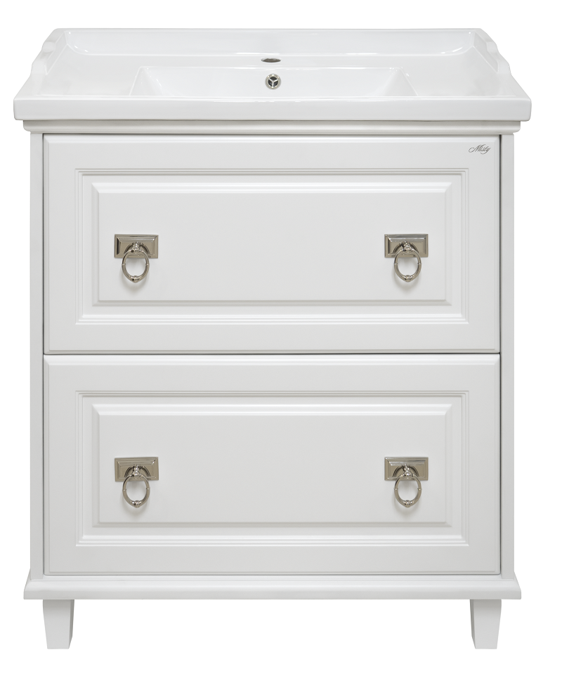 картинка Тумба Версаль 80 с 2 ящ белая матовая ум. Вегас 80 Misty 