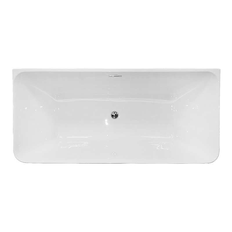 картинка Ванна Roden 170*75*58 акриловая пристенная в комплекте с сифоном и метал. рамой AZ-6715-2 Azario 