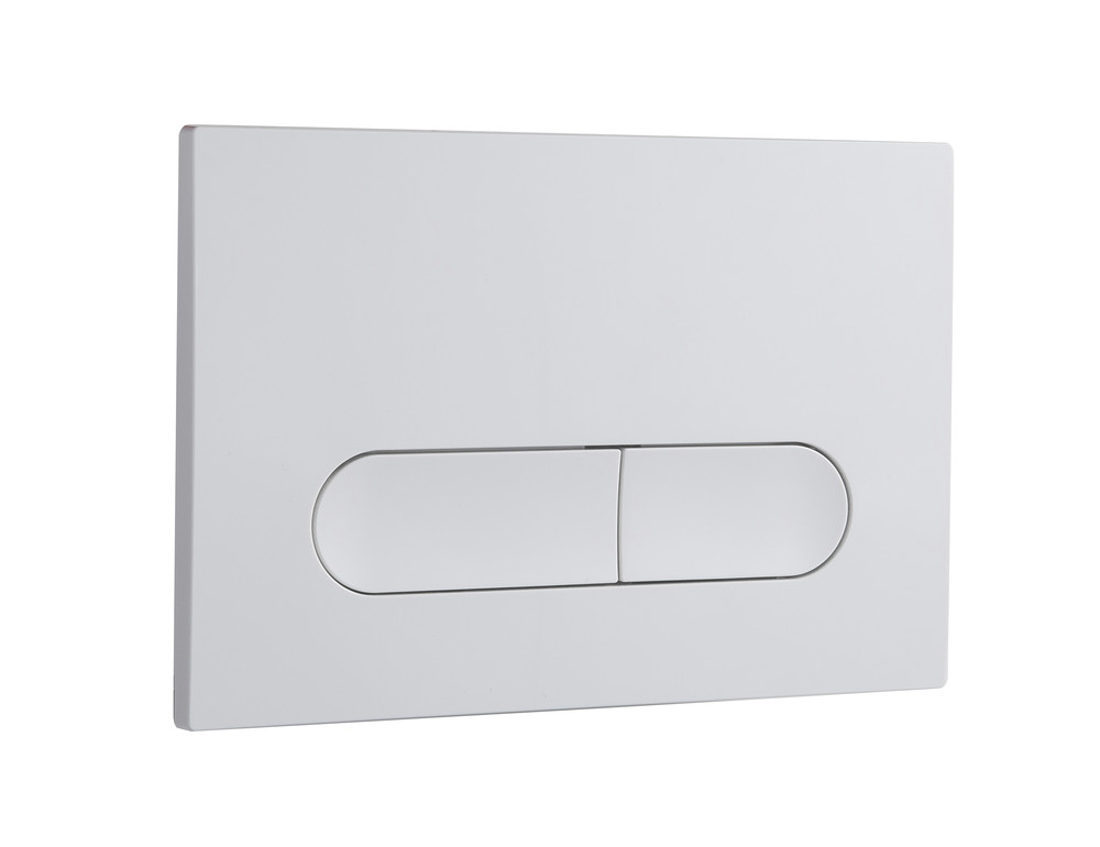 картинка Кнопка смыва 04 пластик овал белая для инсталляции 400, 500 Eva Gold 