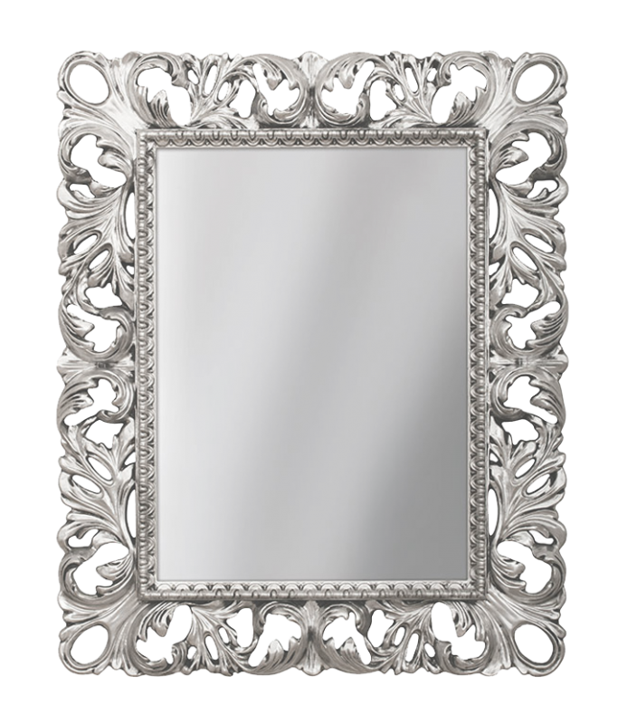 картинка Зеркало Аврора R,0021,BA.ZF col 146 (серебро, прямоугольное) Misty 
