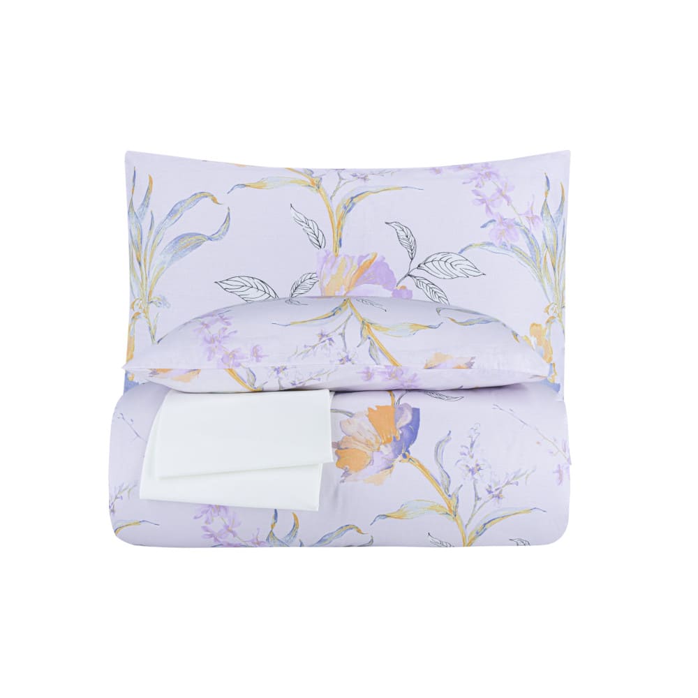 картинка Постельное белье Arya Ранфорс 2 Сп. 200*220 сиреневый,лиловый 