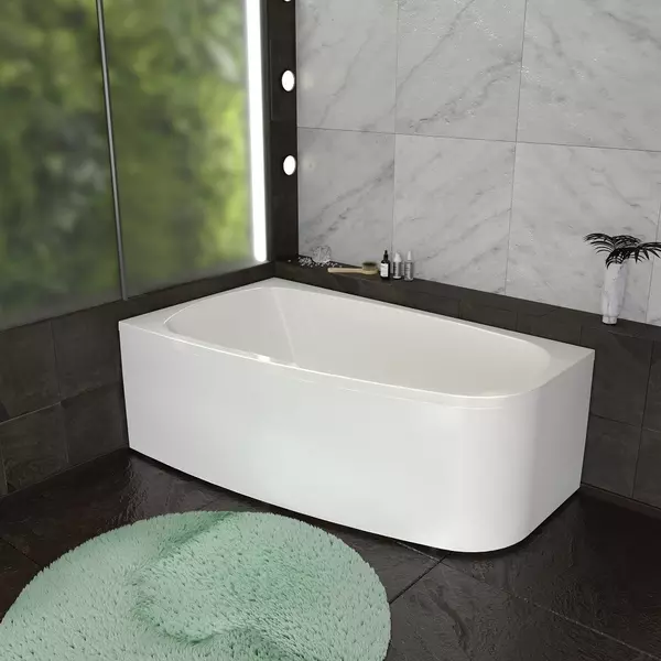 картинка Ванна Рона 168*95 R на каркасе без панели Radomir 