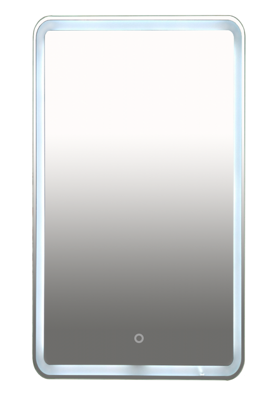 картинка Зеркало НЕОН 3 LED 500*800 сенсор на корпусе (с круглыми углами) Misty 