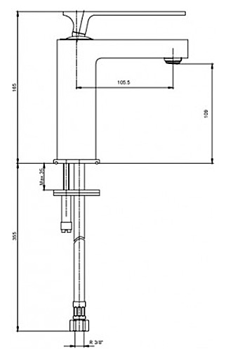 картинка Смеситель для раковины e.c.a Creavit 102108907 