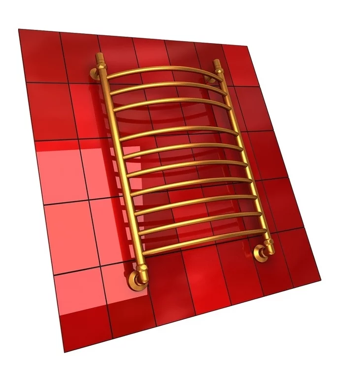 картинка Полотенцесушитель K 80/50 1"-1/2" Водяной (К3.Золотой хром) 