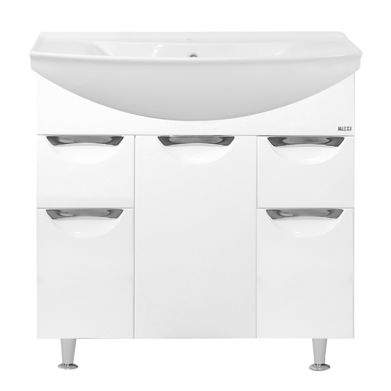 картинка Тумба Жасмин 76 2 ящ бежевая эмаль ум. Best 75 Misty 