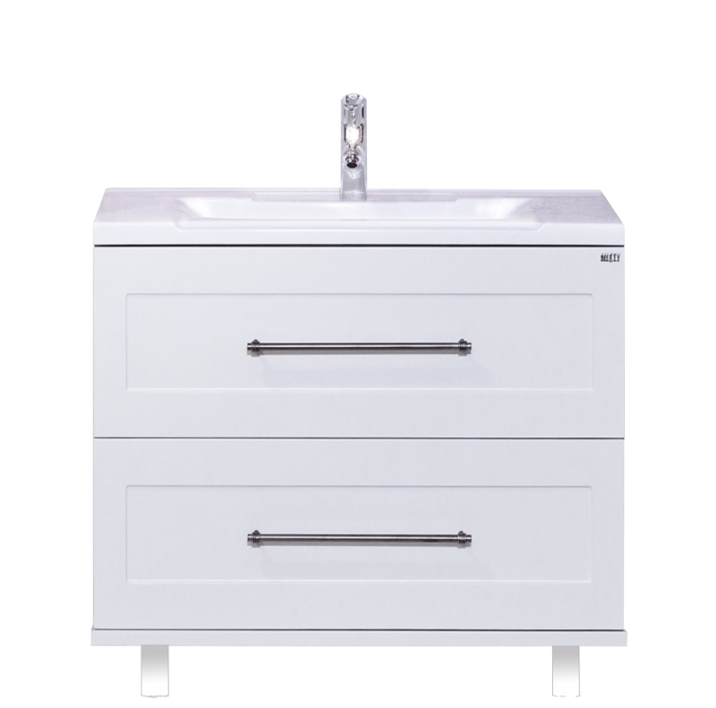 картинка Тумба Марта 100 напольная белая факт ум. EVVA 100 D Misty 