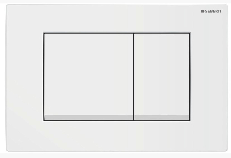 картинка Смывная клавиша Delta 30 для двойного смыва: Альпийский белый 115.137.11.1 Geberit 
