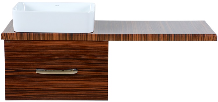 картинка Тумба Техас 60 подвесная 1 ящ. + столешница Техас 120 Левая + ум. Гамма Misty 