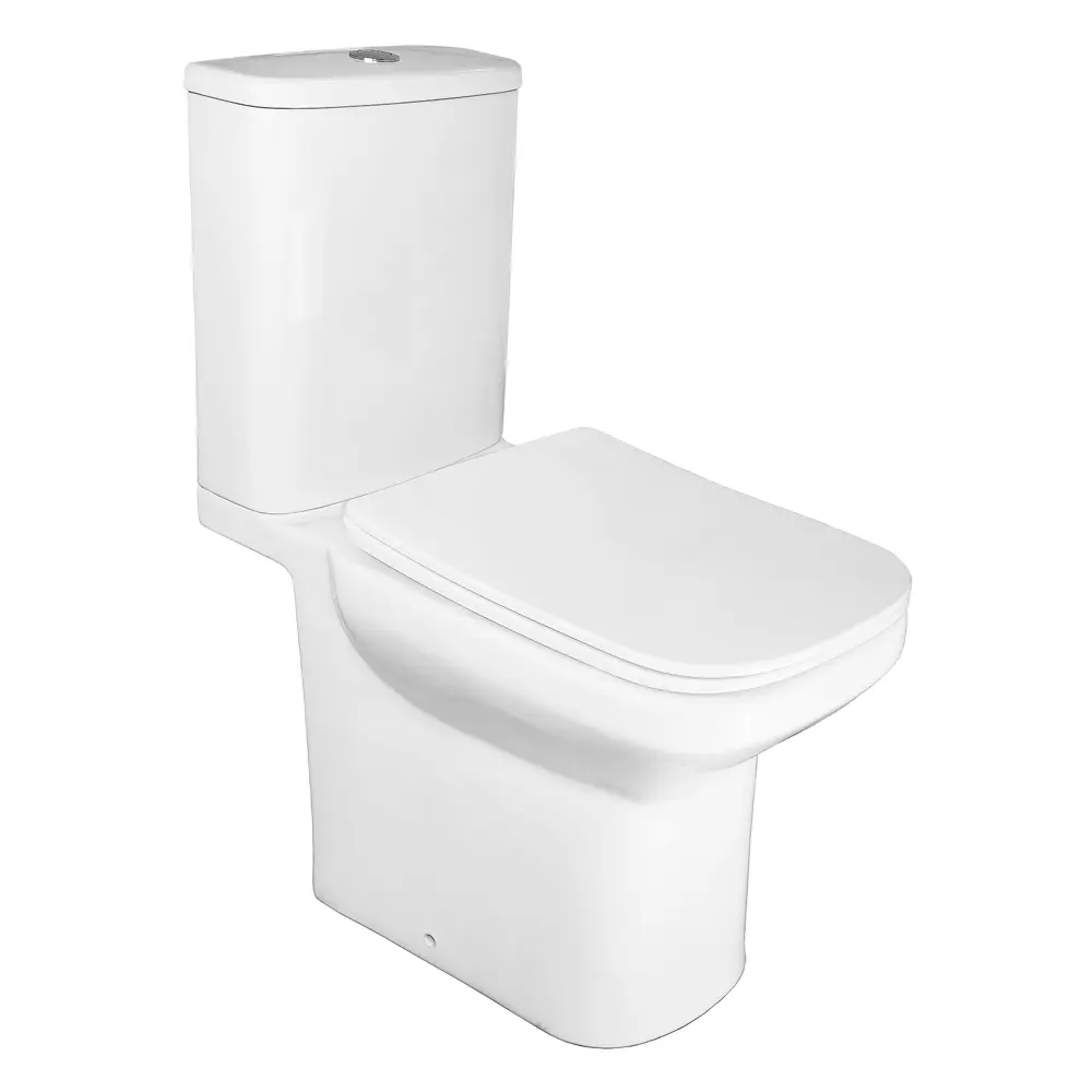 картинка Унитаз Wandy AZ-56D напольный безободковый с микролифтом,сиденье дюропласт Azario 