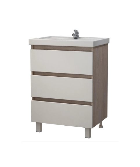 картинка Тумба Модерн 60 ум. Фостер 60 DB3 бел./дуб бардолино Я Мебель 