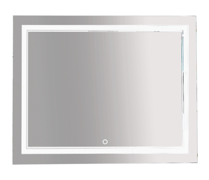 картинка Зеркало НЕОН 2 LED 100*80 сенсор на зеркале (двойная подсветка) Misty, Ограниченно годен 