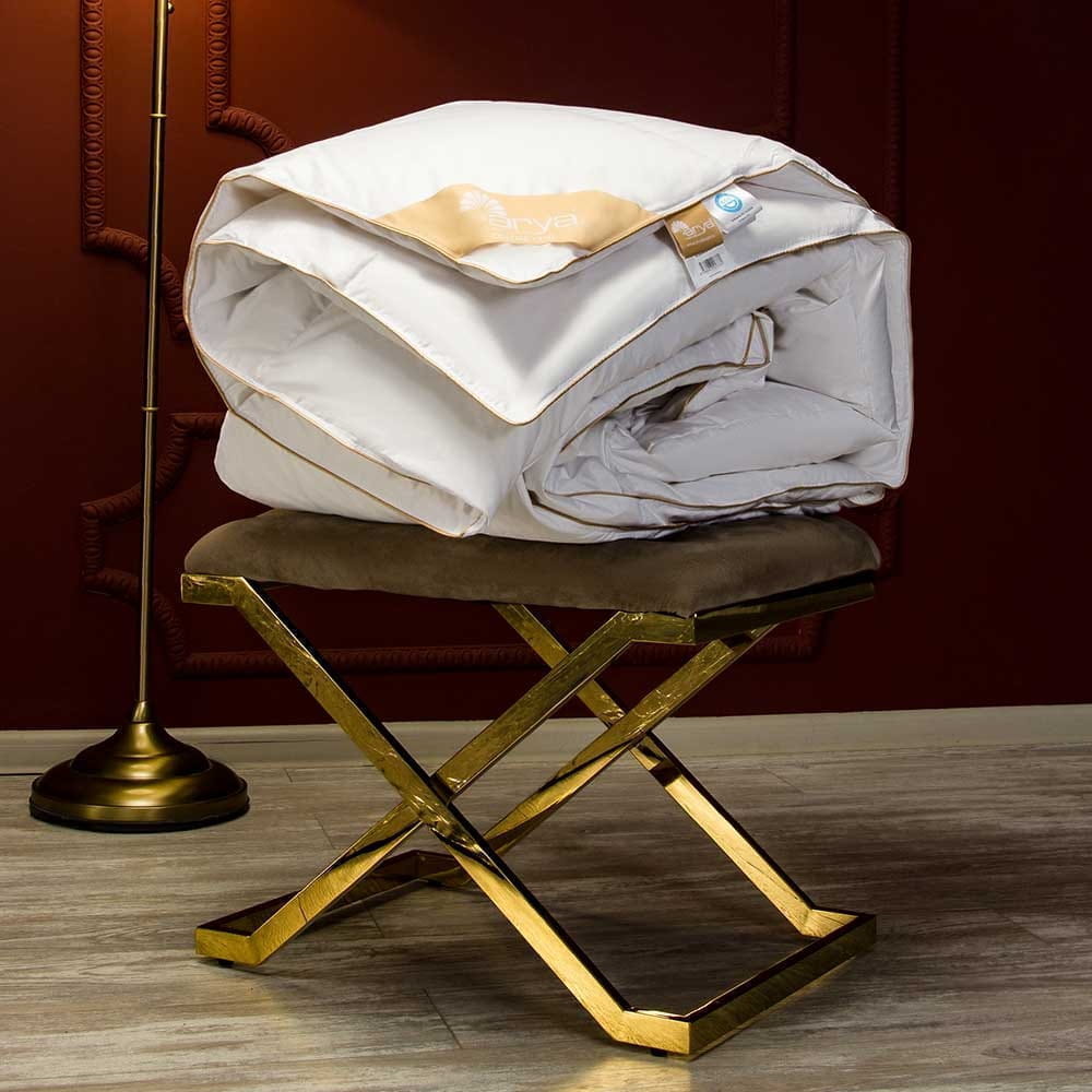 картинка Одеяло Arya 195*215 из гусиного пуха Deluxe Line Glory белый 