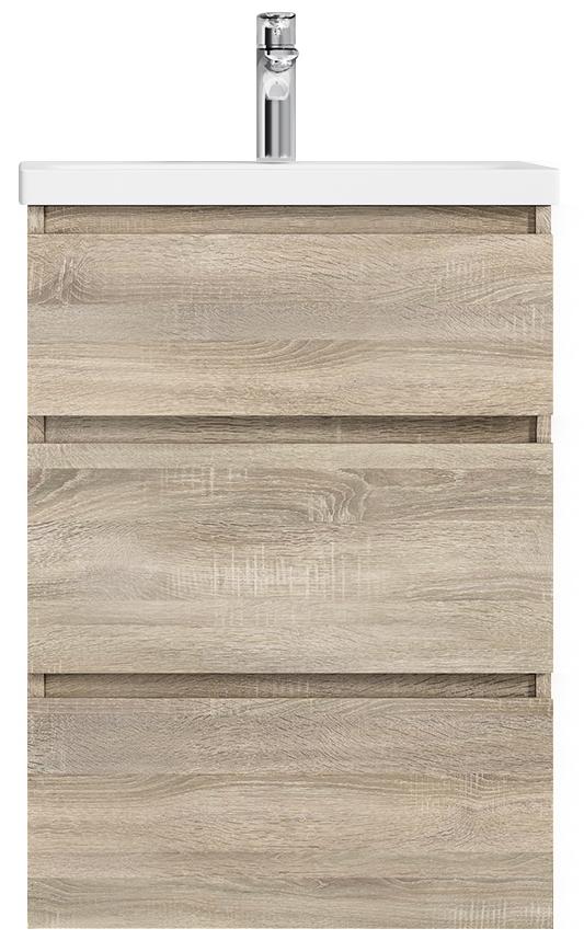 картинка Тумба напольная M91FSX0602OF Gem S 60 см, светлый дуб 3 ящика ум.Gem 60 M90WCC0602WG AM.PM 