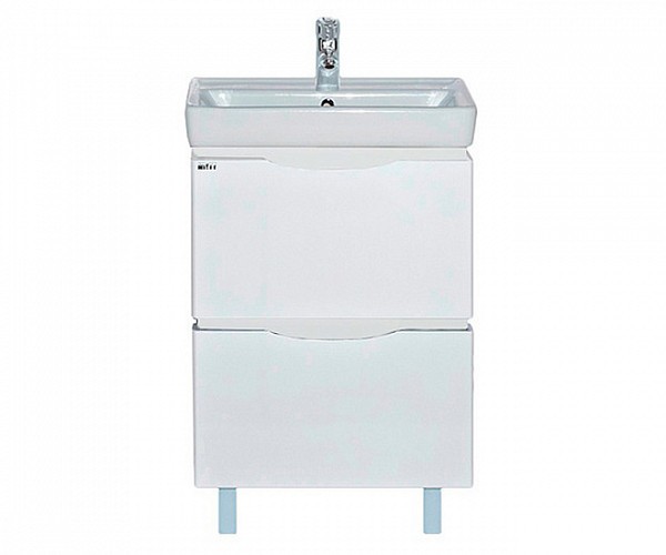 картинка Тумба Венера 80 с 2 ящ белая ум. Дрея Q 80 Misty 