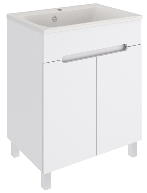 картинка Тумба Оливия 65 2 двери напольная белый без ум. AQUA DE MARCO 