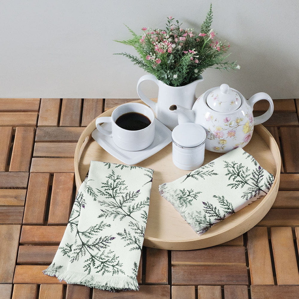 картинка Набор кухонных полотенец Arya 2 Пр.40*60 с принтом Calton белый,зеленый 