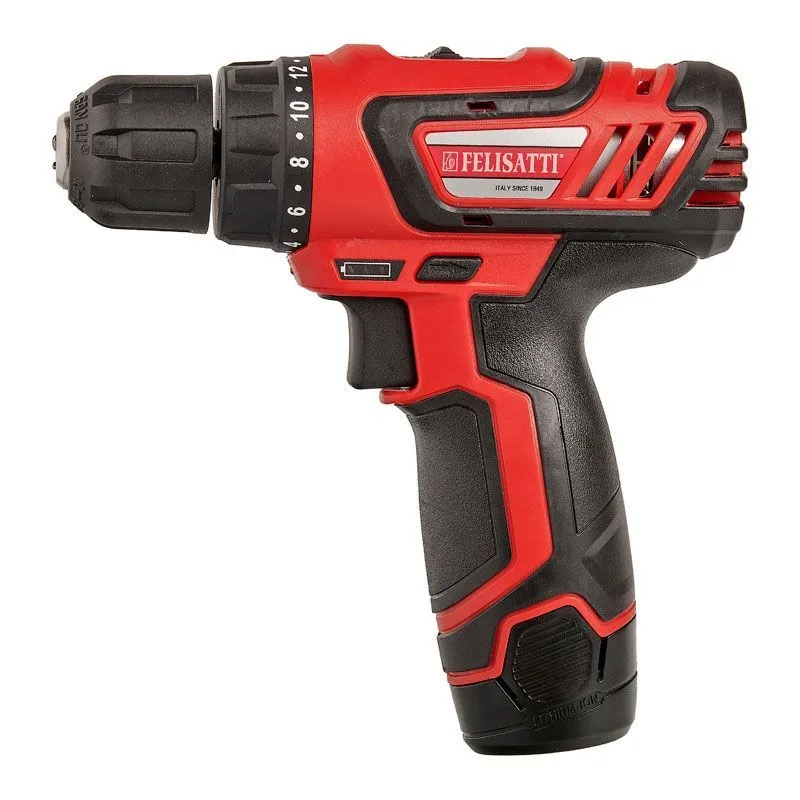 картинка Дрель-шуруповерт аккумуляторный Li-ion ДА 12ЭР 2 аккум 1,5Ач Felisatti 