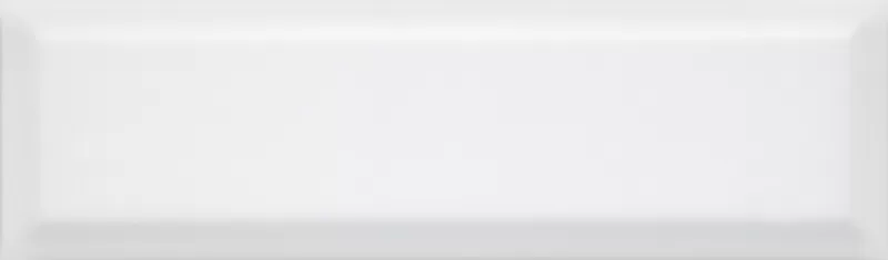 картинка Плитка керамическая Аккорд 9010 белый грань глянцевый 8.5*28.5см (0.97м2/40шт) 