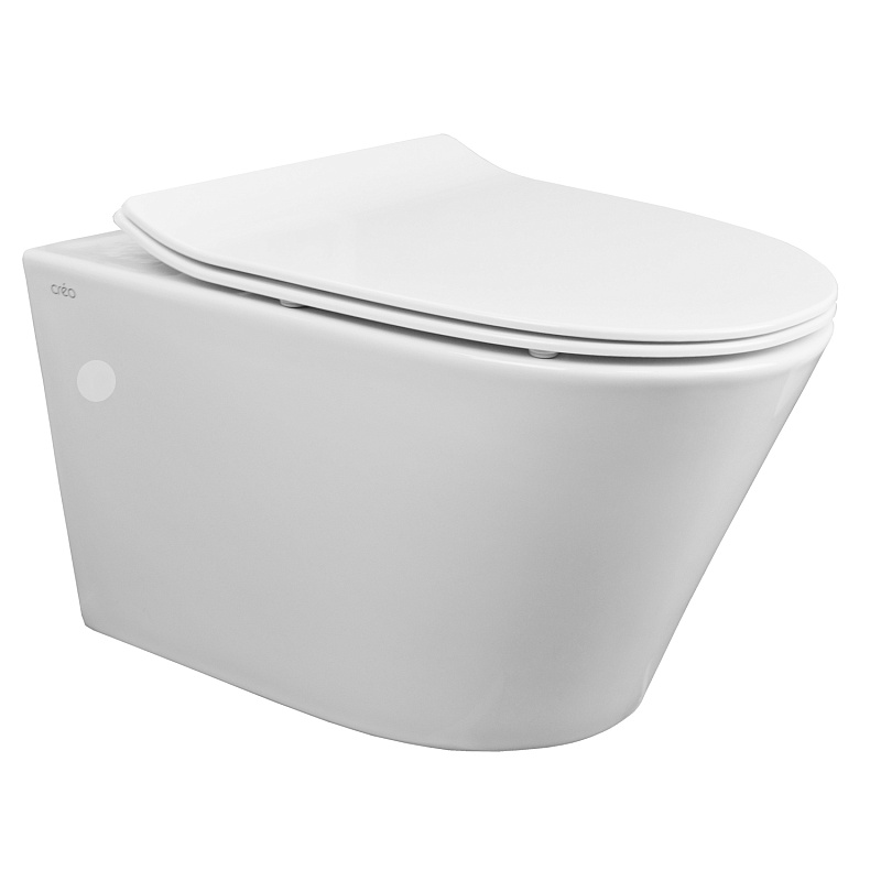 картинка Унитаз подвесной Tornado CR1100NR с системой смыва в комплекте с быстросъемным сиденьем микрол. Creo 