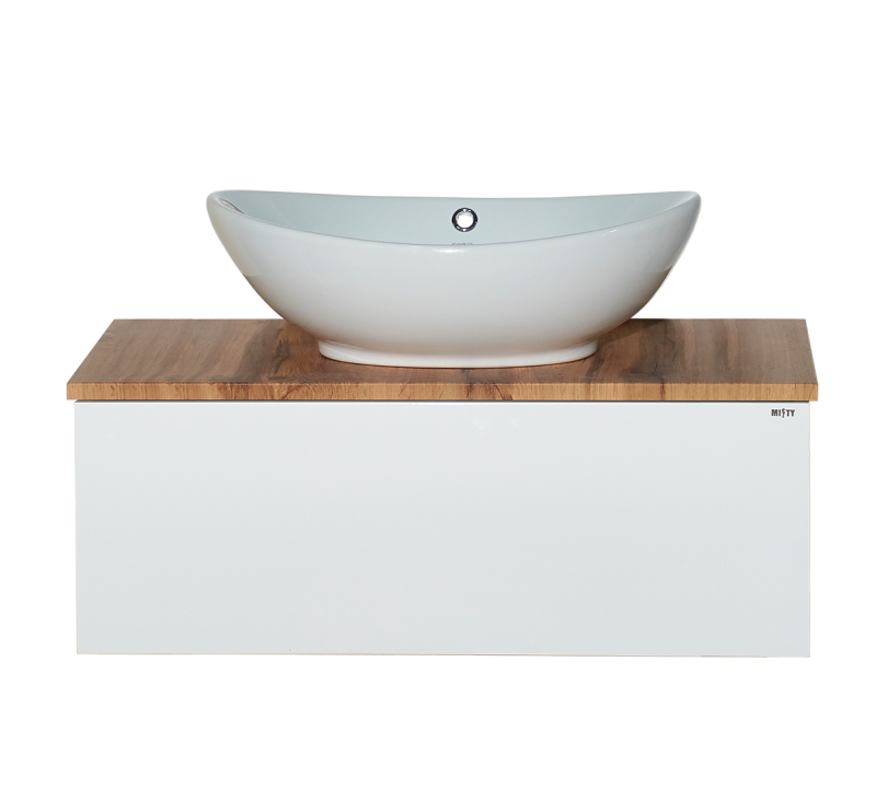 картинка Тумба Ива 80 1 ящ. подвесная комбинированная без ум. Misty 